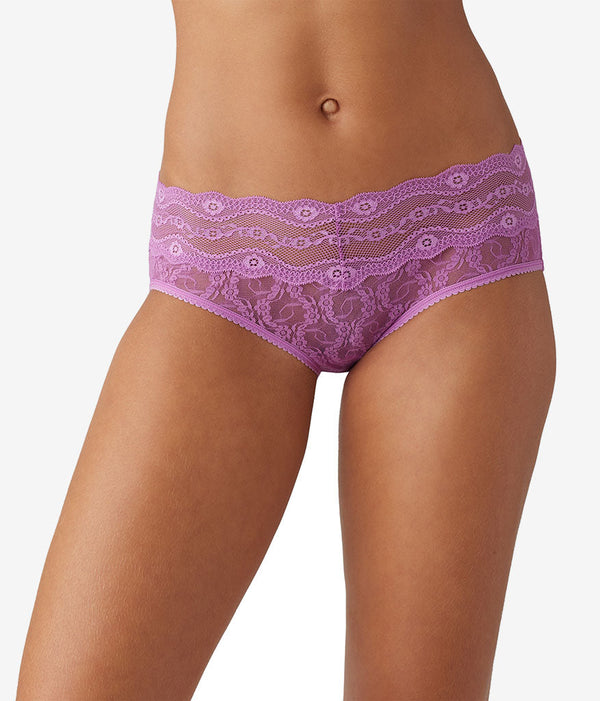 Lace Kiss Hipster: Mulberry