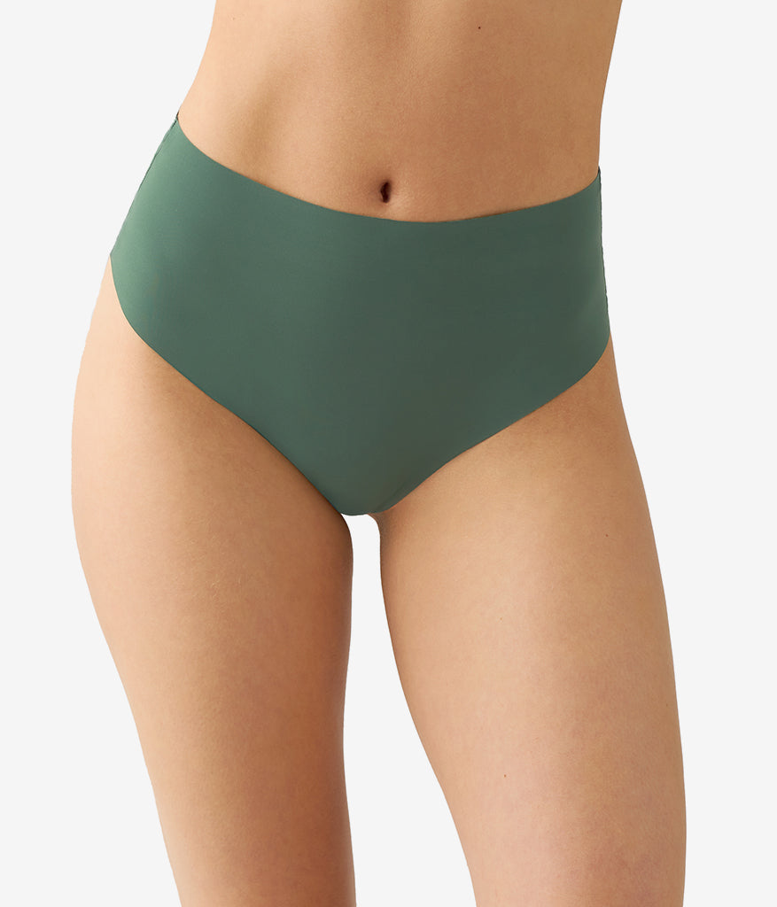 b.bare Hi-Waist Thong: Cilantro