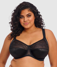 Cate Side Support Underwire Bra: Black