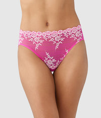 Embrace Lace® Hi-Cut: Wild Azalea/Cradle Pink