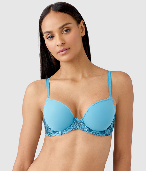 La Femme Underwire T-Shirt Bra: Adriatic Blue