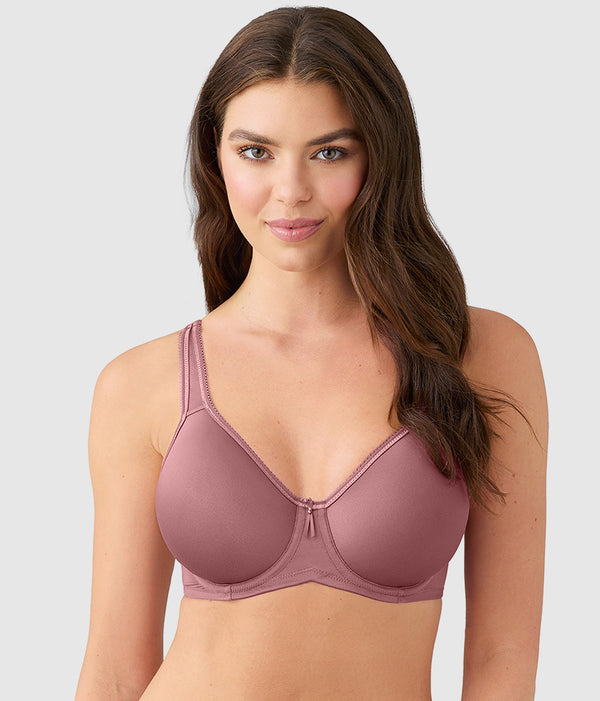 Basic Beauty Spacer Underwire T-Shirt Bra: Rose Brown