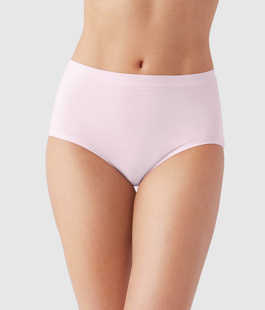 Understated Cotton Brief: Cradle Pink