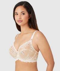 Embrace Lace®  Underwire Bra: Sand/Ivory