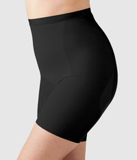 Shape Revelation® Straight Hi-Waist Thigh Shaper: Black