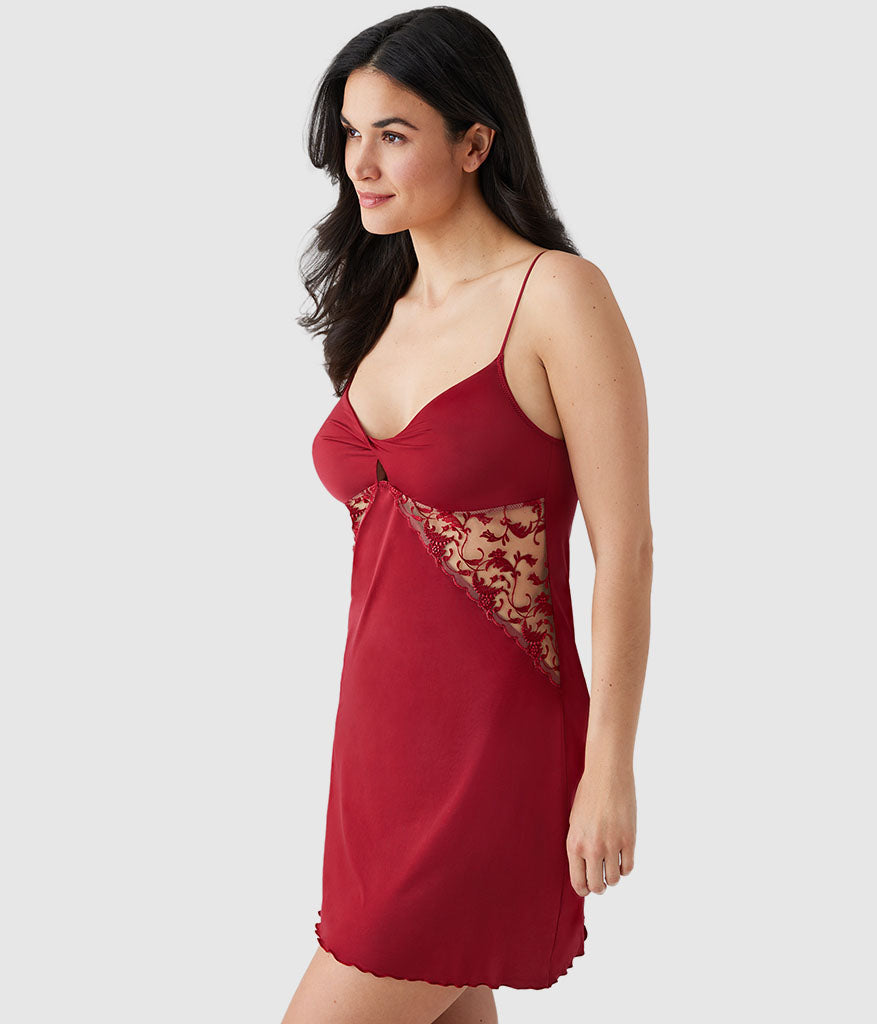 Dramatic Interlude Chemise: Deep Red – Wacoal