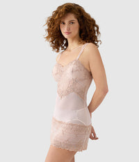 Embrace Lace® Chemise: Angel Wing/Rose Dust