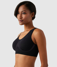 B-Smooth® Wire Free Bralette: Black