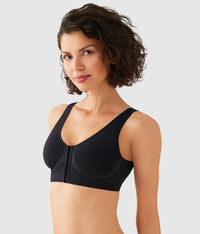 B-Smooth® Front Close Bralette: Black