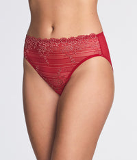 Embrace Lace® Hi-Cut: Grandalia Red/Rose Gold