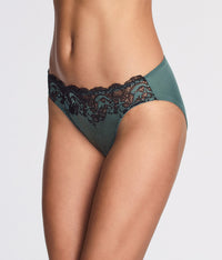 Modern Affair Bikini: Silver Pine/Black