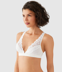 Embrace Lace® Wire Free Bralette: Delicious White