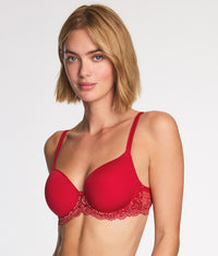 Embrace Lace® T-Shirt Bra: Grandalia Red/Rose Gold