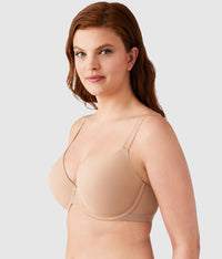Shape Revelation® Shallow Top Underwire T-Shirt Bra: Praline