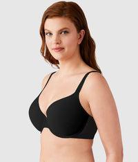 Shape Revelation® Shallow Top Underwire T-Shirt Bra: Black