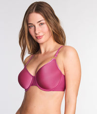 Simply Done T-Shirt Bra: Red Violet