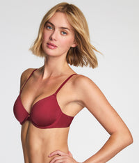 Baseline T-Shirt Bra: Cabernet