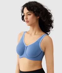 Simone Sport Underwire Bra: Blue Horizon