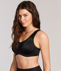 Simone Sport Underwire Bra: Black