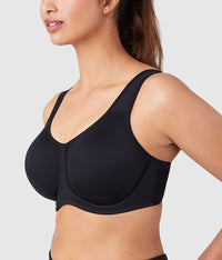Simone Sport Underwire Bra: Black