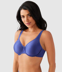Basic Beauty Full Figure Seamless Underwire Bra: Skipper Blue