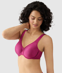 Basic Beauty Full Figure Seamless Underwire Bra: Berry Fizz