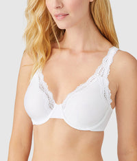 Softly Styled Underwire Bra: White