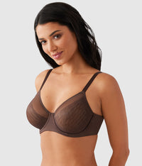 Elevated Allure Underwire Bra: Hot Fudge