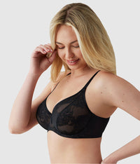 Full Bloom Underwire Bra: Black