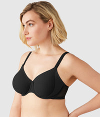 Shape Revelation® Uneven Underwire Bra: Black