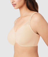 Bodysuede Ultra Full Figure Seamless Underwire Bra: Sand