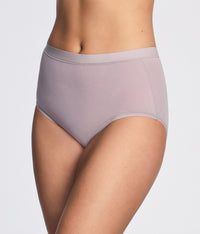 Understated Cotton Brief: Opal Gray