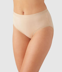 Understated Cotton Brief: Sand