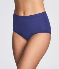 Understated Cotton Brief: Deep Cobalt