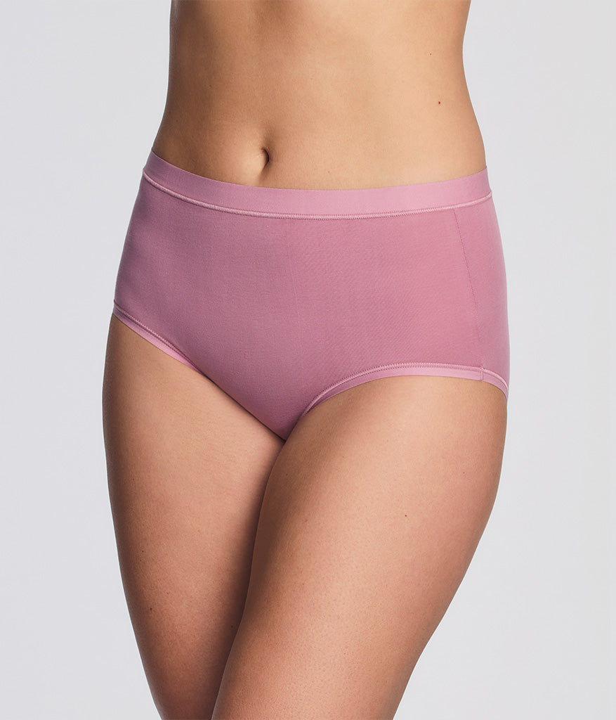 Understated Cotton Brief: Lilas