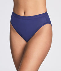 Understated Cotton Hi-Cut: Deep Cobalt
