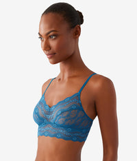 Lace Kiss Bralette: Moroccan Blue