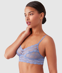 Lace Kiss Bralette: Country Blue