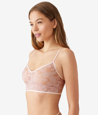 Shadow Scene Bralette: Blush Pink