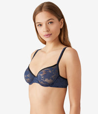 Shadow Scene Underwire Bra: Mood Indigo