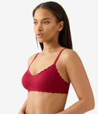 b.wow'd Lace Wire Free Bra: Biking Red