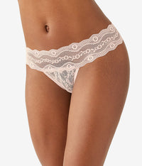 Lace Kiss Thong: Rose Smoke
