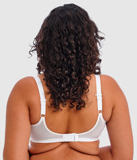 Matilda Underwire Plunge Bra: White