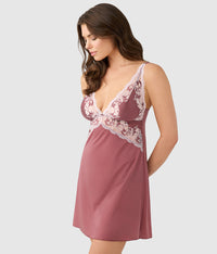 Modern Affair Chemise: Rose Brown/Cradle Pink
