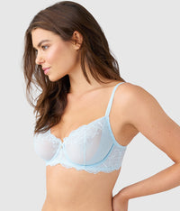 Vivid Attraction Underwire Bra: Soft Sky