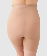 Shape Revelation® Straight Hi-Waist Thigh Shaper: Praline