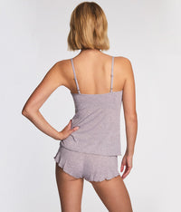 Soft Set Shelf Bra Cami: Cashmere Heather