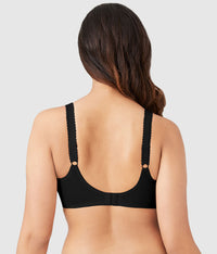 Slimline Seamless Underwire Minimizer Bra: Black