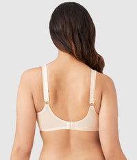 Slimline Seamless Underwire Minimizer Bra: Sand