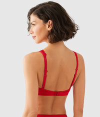 Embrace Lace® Wire Free Bralette: Equestrian Red